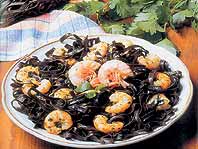 Tallarines con Langostinos