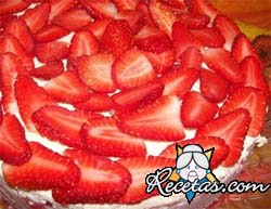 Tarta helada de frutillas