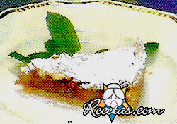 Tarta de ricota, peras y nueces