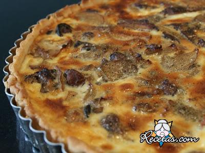 Tarta de champiñones