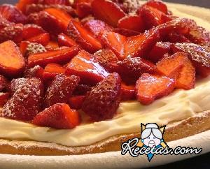 Tarta de fresa y mascarpone