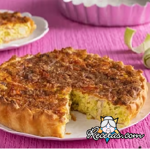 Tarta de puerros