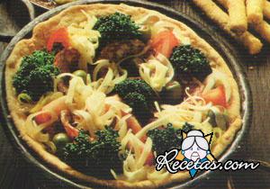 Tarta de queso y brócoli