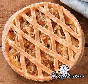 Tarta rústica de cebolla