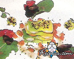 Tartare de besugo y salmonetes