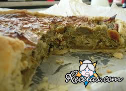 Tarta de alcauciles