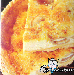 Tarta de cebolla y queso