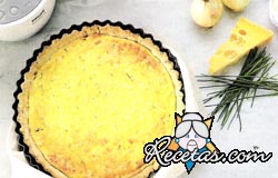 Tarta de cebolla caramelizada