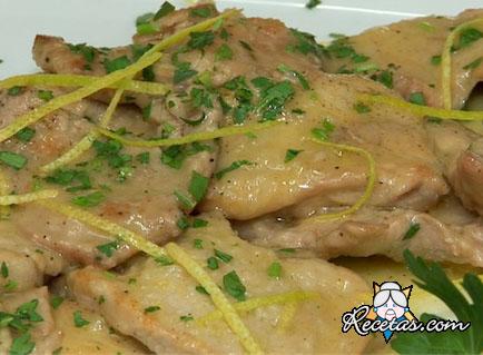 Ternera con salsa de limón