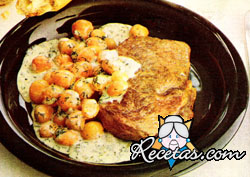 Ternera con zanahorias a la crema