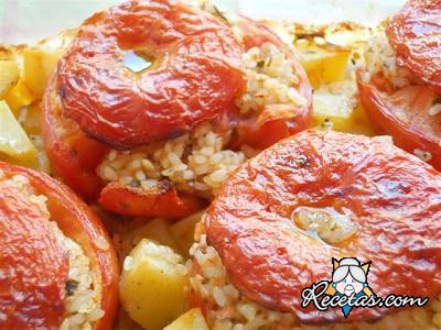 Tomates rellenos con arroz