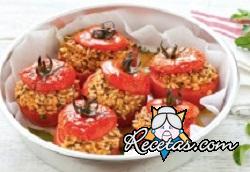Tomates rellenos de arroz