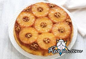 Torta invertida de piña