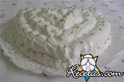 Corazón de castañas y chocolate