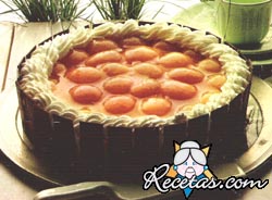 Torta helada de damascos