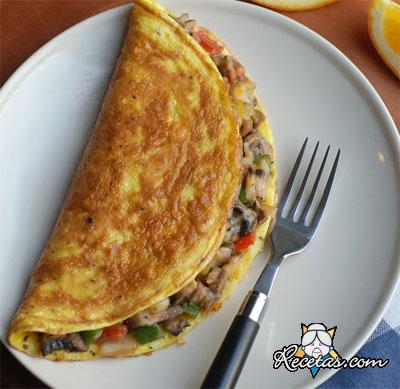 Tortillas con verduras glaseadas