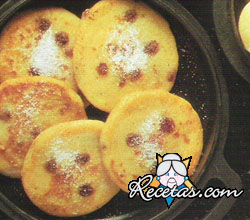 Tortitas de papas con pasas