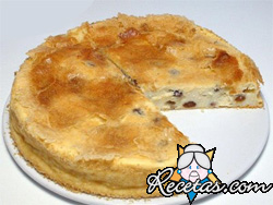 Tarta de ricotta con masa suave batida