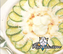 Torta de sémola con calabacines