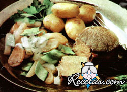 Tournedos con verduras