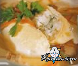 Triángulos de berenjenas con pimient...