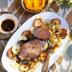 Asado de cerdo con puré de zanahorias y jengibre