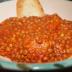 Lentejas con salsa de tomate