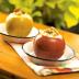 Manzanas rellenas con queso y nueces