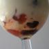 Mousse de yogurt con arándanos