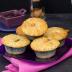 Muffins con semillas de amapola y mermelada