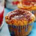 Muffins de chocolate, frutos rojos y café