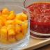 Picatostes de polenta y salsa
