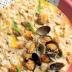 Risotto cremoso con almejas