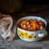 Sopa de calabaza y garbanzos