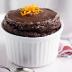 Souffle de chocolate y naranja