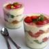 Tiramisu ligero con frutas