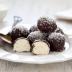 Trufas de coco y chocolate