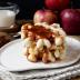 Waffle con manzanas y canela