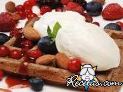 Waffles de chocolate