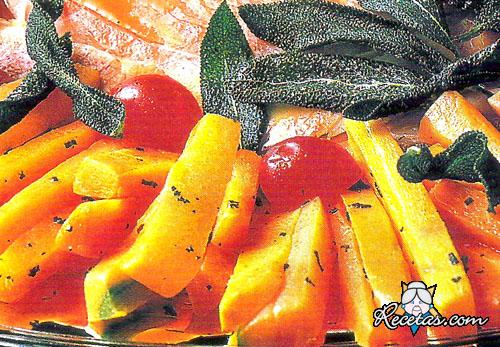 Zanahorias a la salvia