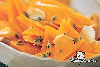 Zanahorias con miel y almendra