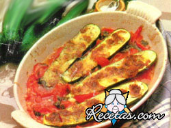 Zucchini gratinados al tomate