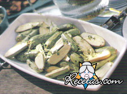 Zucchini salteados con tomillo