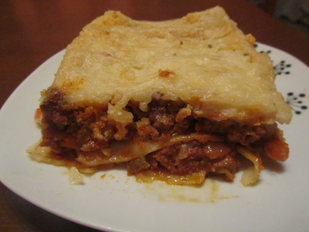 Lasaña con carne