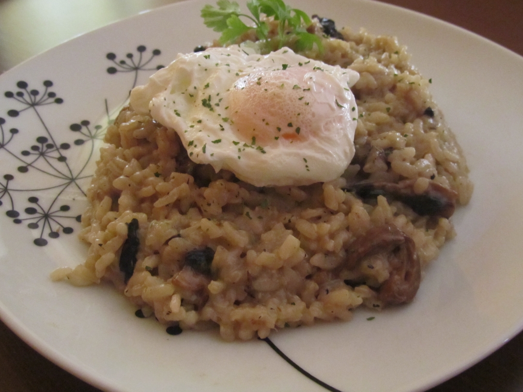 Risotto con champiñones